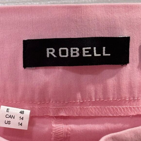 ROBELL NENA 09 ANKLE GRAZER ZIP DETAIL TROUSER. PINK - Picture 5 of 10